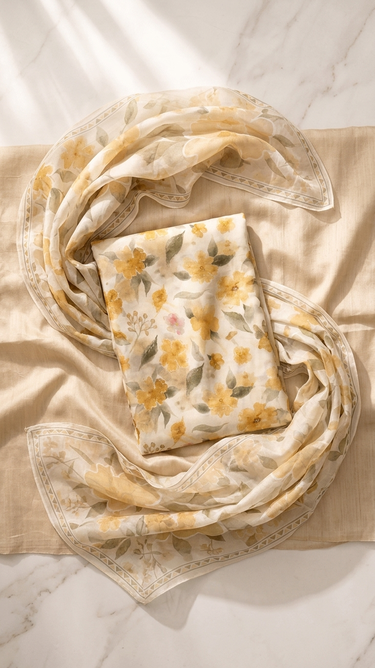 Elegant ethnic wear Floral Suit Set with Dupatta